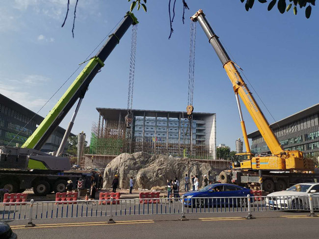 溧水风景石吊装搬运